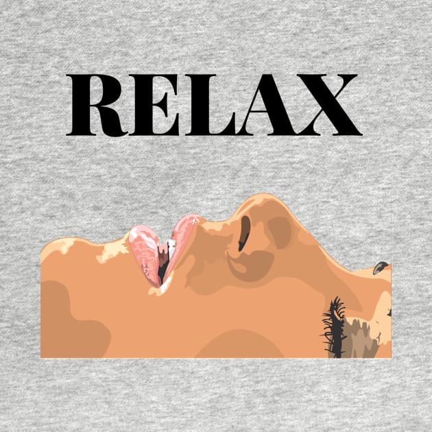 Relax Fashion Lying Woman Design by mpdesign